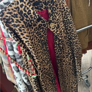 H&M Animal Print Trench Coat